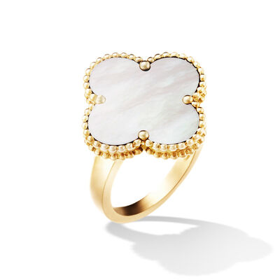 VCARF78900 Van  And Arpels Magic Alhambra Ring Yellow Gold With Flower Shape
