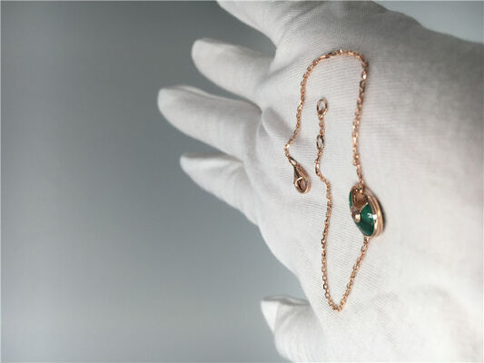 Amulette Bracelet ,  Gold Necklace Chain With Diamond /  Gemstone