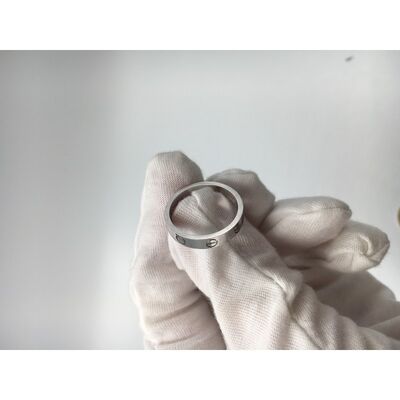 Classic 18K White Gold  Jewelry Love Wedding Band Ring Without Diamond