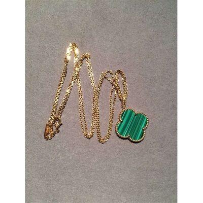 Girls 18K Gold Jewelry Magic Alhambra Long Necklace 1 Motif VCARO3MG00
