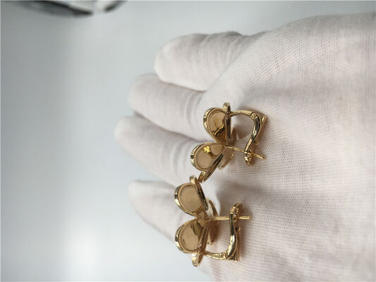 Van  Frivole Earrings , 18k Yellow Gold Vintage Alhambra Earrings