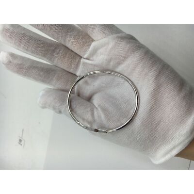 T Wire Bracelet 18K Gold Jewelry White Gold With Round Brilliant Diamonds