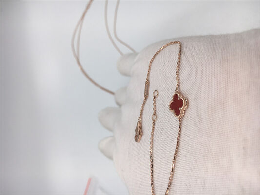 Van  Arpels 18K Gold Bracelet Sweet Style Carnelian For Young Girl