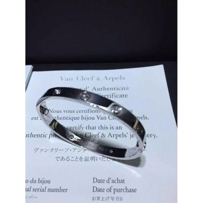 Brand Jewelry Love bracelet 4 Diamonds Yellow Gold Diamonds18k Gold
