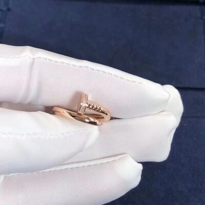 Cartier Juste un Clou Ring Yellow Gold White Gold Rose Gold And Real Diamonds