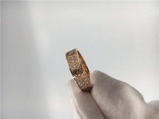 Wedding Rings Luxury Gold Jewelry , Luxury 18K Gold  Love Wedding Band