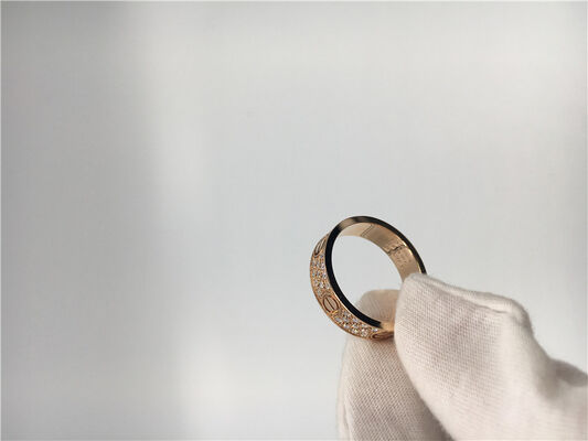 Wedding Rings Luxury Gold Jewelry , Luxury 18K Gold  Love Wedding Band