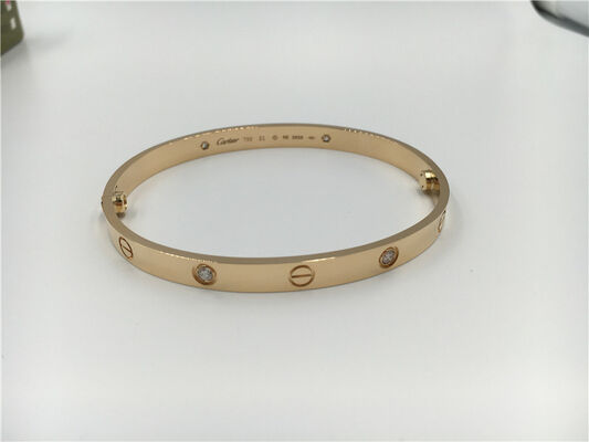 4 Diamonds Luxury Gold Jewelry Bracelet In Rose Gold Ref B6069917