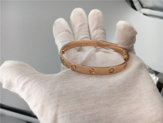 4 Diamonds Luxury Gold Jewelry Bracelet In Rose Gold Ref B6069917