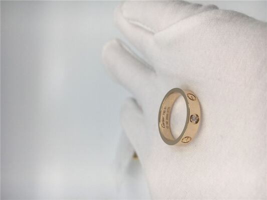 Love Wedding Band Ring B4056100 1 Diamond 18K Gold Yellow