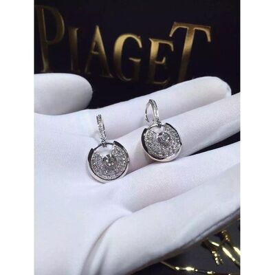 N8515029  Diamond Earrings 18K White Gold For Young Ladies