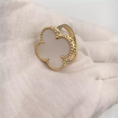 VCARF78900 Van  And Arpels Magic Alhambra Ring Yellow Gold With Flower Shape