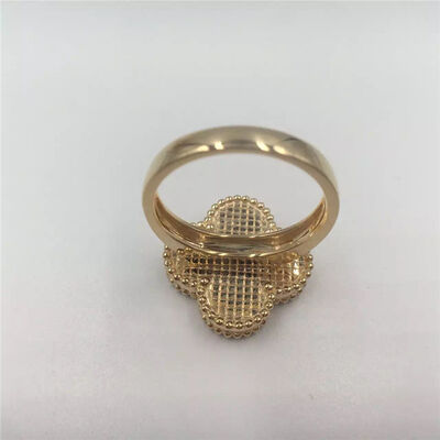 VCARF78900 Van  And Arpels Magic Alhambra Ring Yellow Gold With Flower Shape