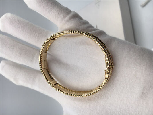 Medium Model Van  And Arpels Signature Bracelet Yellow Gold VCA Bangle