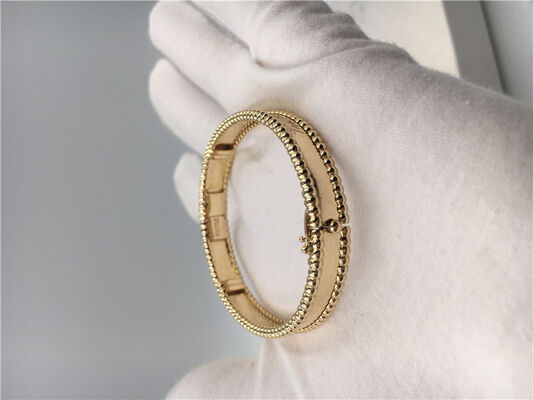 Medium Model Van  And Arpels Signature Bracelet Yellow Gold VCA Bangle