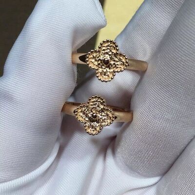 VCARO8DE00 Van  And Arpels Jewelry Sweet Alhambra Ring Rose / 18k Gold