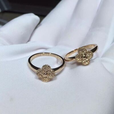 VCARO8DE00 Van  And Arpels Jewelry Sweet Alhambra Ring Rose / 18k Gold