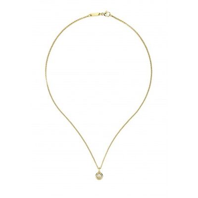 18K Yellow Gold  Jewelry 42cm Length Luxury With 0.05 Carat Diamond