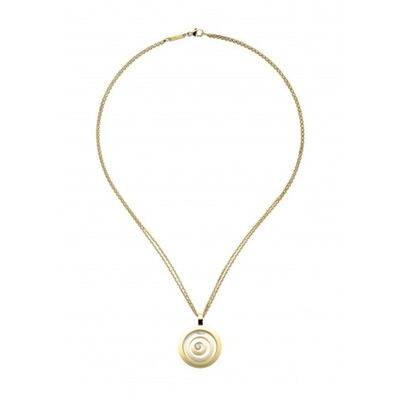 18K Gold  Jewelry Happy Spirit Pendant Round Shape With Natural Diamonds