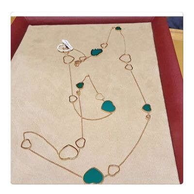 0.15 Carat Long  Jewelry Happy Diamond Necklace For Ladies Wedding