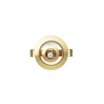 18K Gold jewelry Happy Spirit Ring , Heart Shape Natural 0.1 Carat Diamond Ring