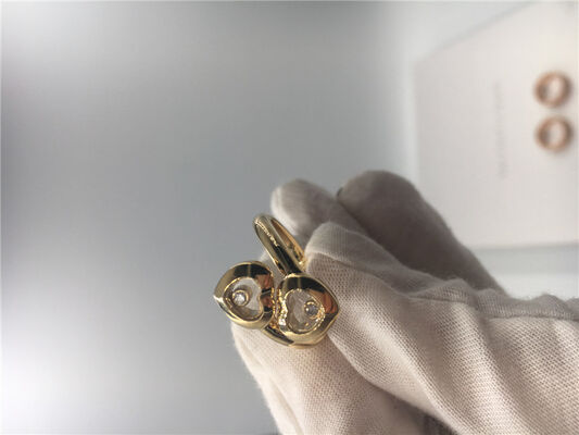 Happy Curves Ring J 18K Gold Natural Diamonds With Heart Shape