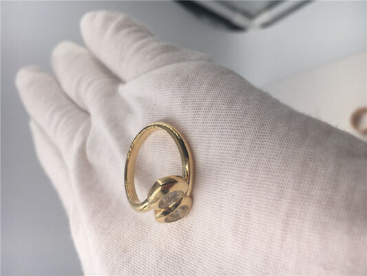 Happy Curves Ring J 18K Gold Natural Diamonds With Heart Shape
