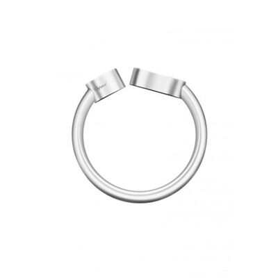 0.22 Carat Natural Diamonds 18K  gold Happy Hearts Ring Handmade No Stone