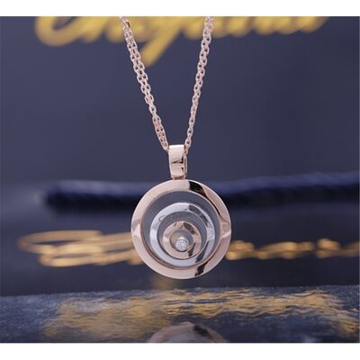 HAPPY SPIRIT PENDANT in ROSE GOLD WHITE GOLD with Dancing Diamond 798231-9001
