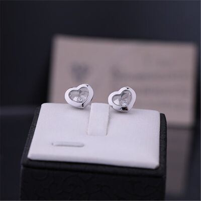HAPPY DIAMONDS ICONS EARRINGS in 18 Karat Solid WHITE GOLD DIAMONDS China Gold Factory Price