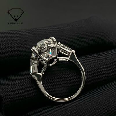 Luxuryshine Oval Cut VVS/VS Lab Grown Diamond 10CT Solitaire Ring 18K solid Gold custom Jewelry  With IGI Certificate