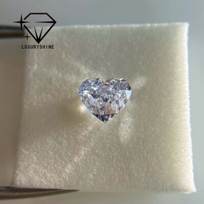 LuxuryShine VVS1-VS2 Heart Excellent Cut Lab Grown Diamond Real Diamonds & Wedding Jewelry & Customized Jewelry Support Special Customization