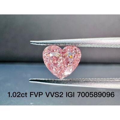 LuxuryShine Fancy Pink / Fancy Intense Pink / Fancy Vivid Pink Heart Cut Lab Grown Diamond VVS-VS1 Real Diamonds & Wedding Jewelry & Customized Jewelry