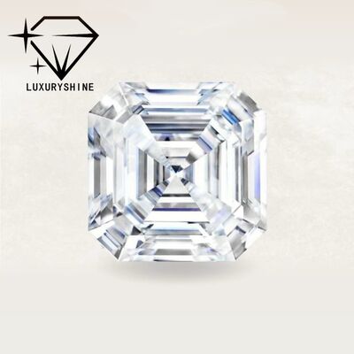 LuxuryShine VVS-VS Asscher Shape Lab Grown Diamond 0.1-10CT D-F Color white diamond With IGI Certificate 3EX Cut Stones