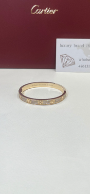Diamond High End Custom Jewelry  Love Bracelet 18K Yellow Gold