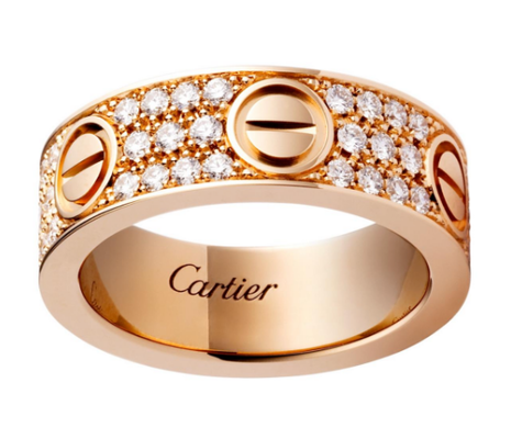 LOVE RING, CLASSIC MODEL, PAVED
