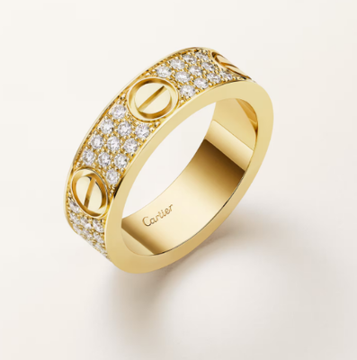 LOVE RING, CLASSIC MODEL, PAVED