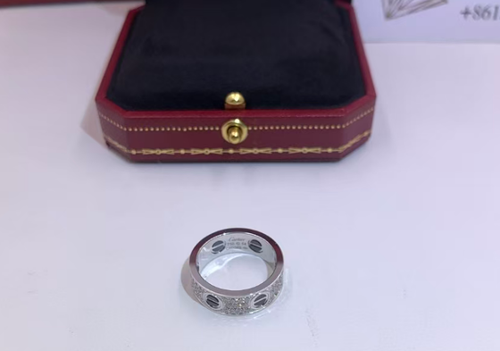 LOVE RING, CLASSIC MODEL, PAVED, CERAMIC