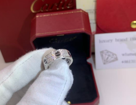 LOVE RING, CLASSIC MODEL, PAVED, CERAMIC