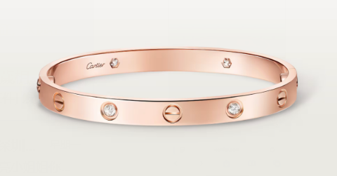 4 Diamonds Luxury Gold Jewelry Bracelet In Rose Gold Ref B6069917