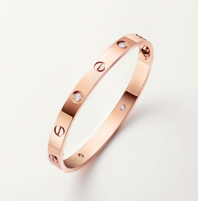 4 Diamonds Luxury Gold Jewelry Bracelet In Rose Gold Ref B6069917